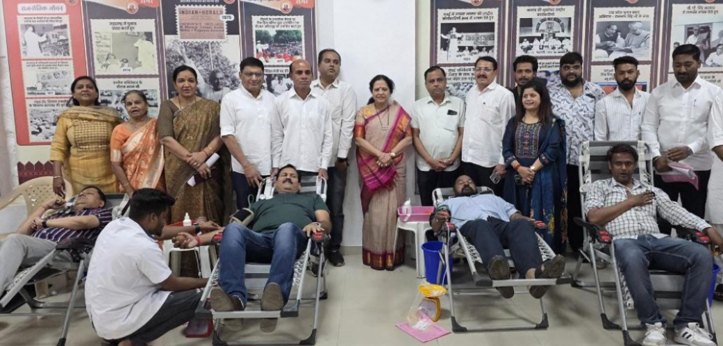 Organized a Blood donation camp